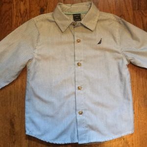 Nautica 3T striped dress shirt